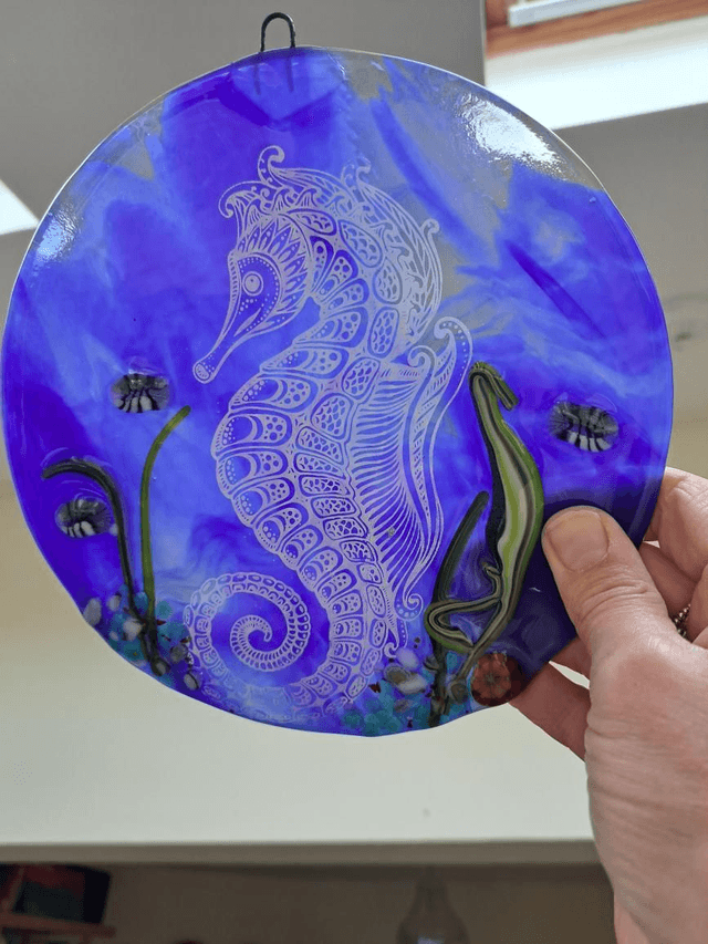 Enamelled Seahorse *Dark Blue 