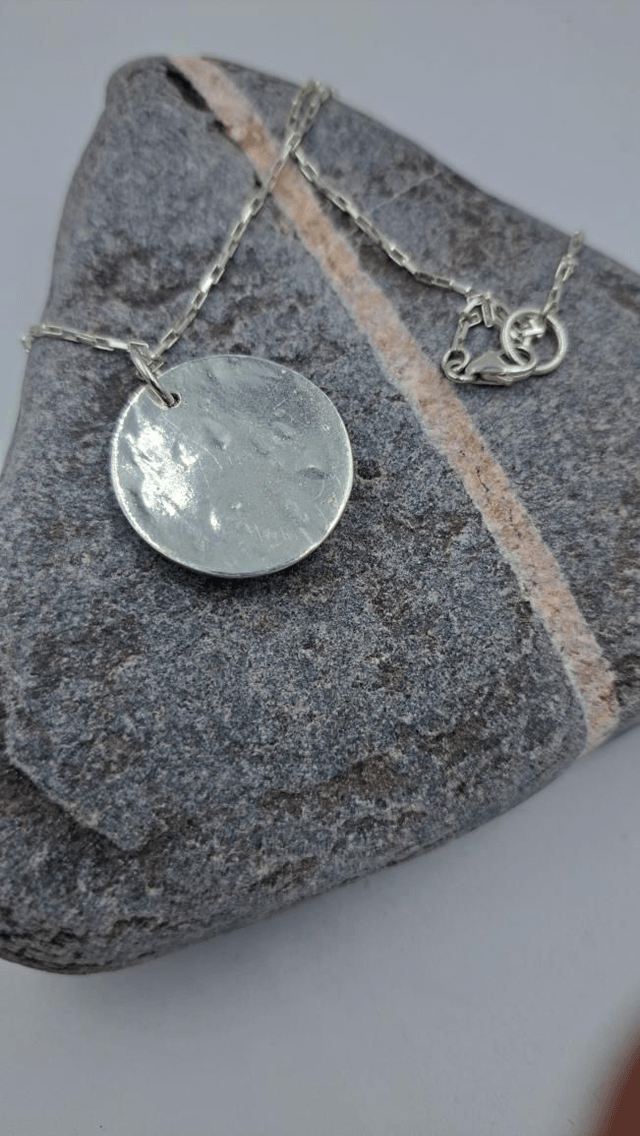 Jurassic coast pendant (large gold ammonite)