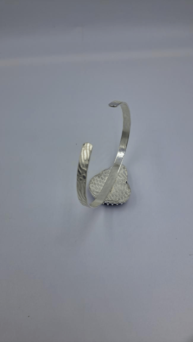 Blue ripple bangle 
