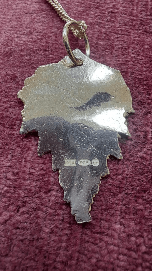 Silver Leaf Pendant 