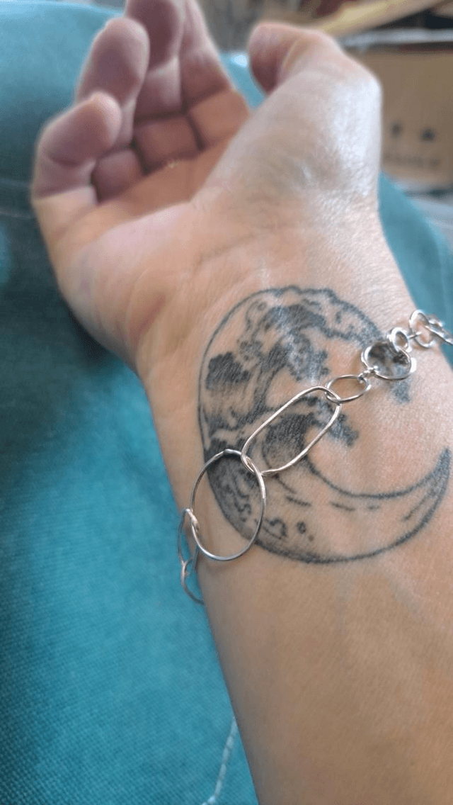Silver chain bracelet 