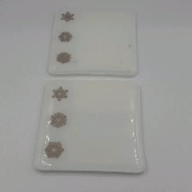 Snowflake coasters 