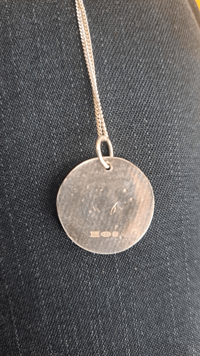 Silver Orchid pendant 