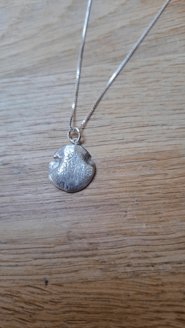 Unique nose print pendant 