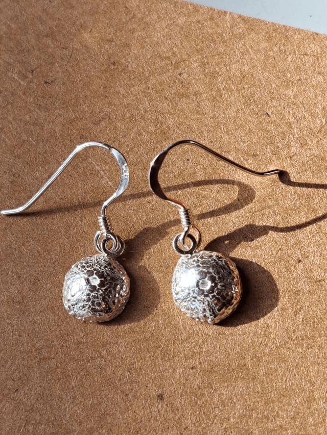 Sea urchins drop earrings 