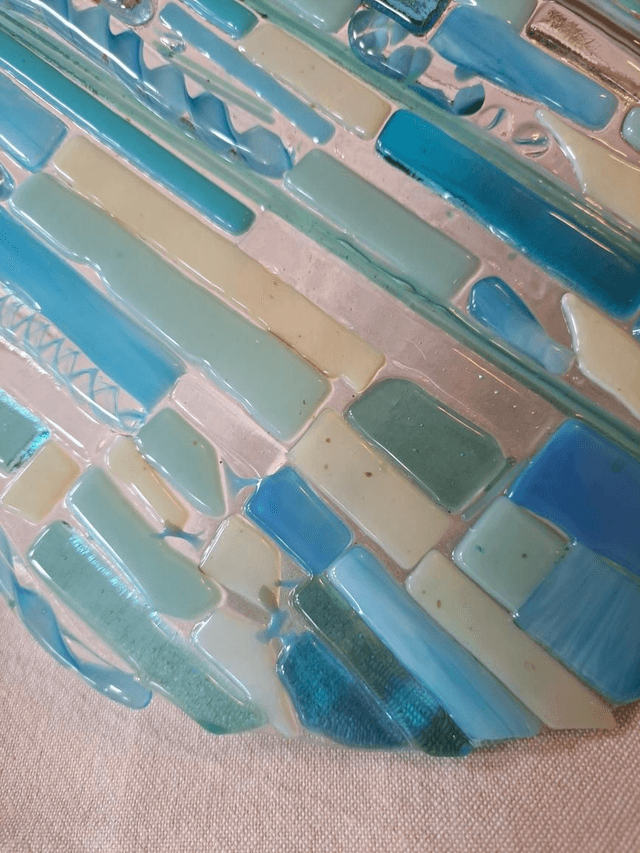 Turquoise hanging disc