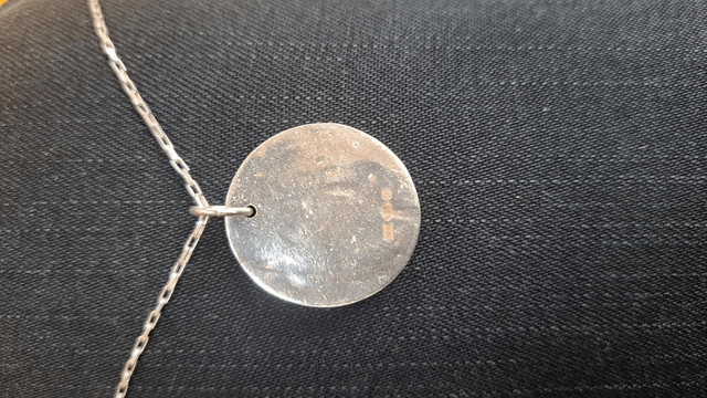 Jurassic coast pendant (large gold ammonite)