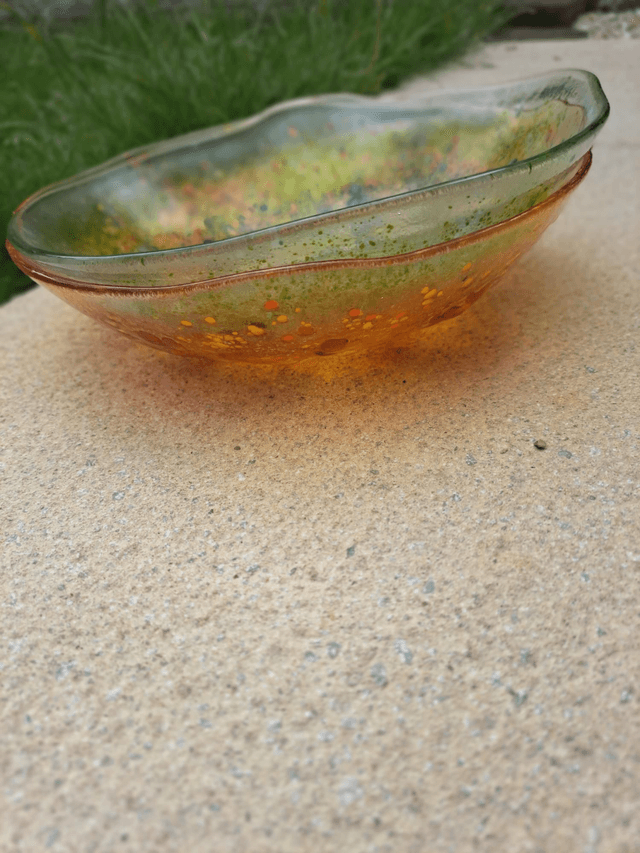 Green frit bowl