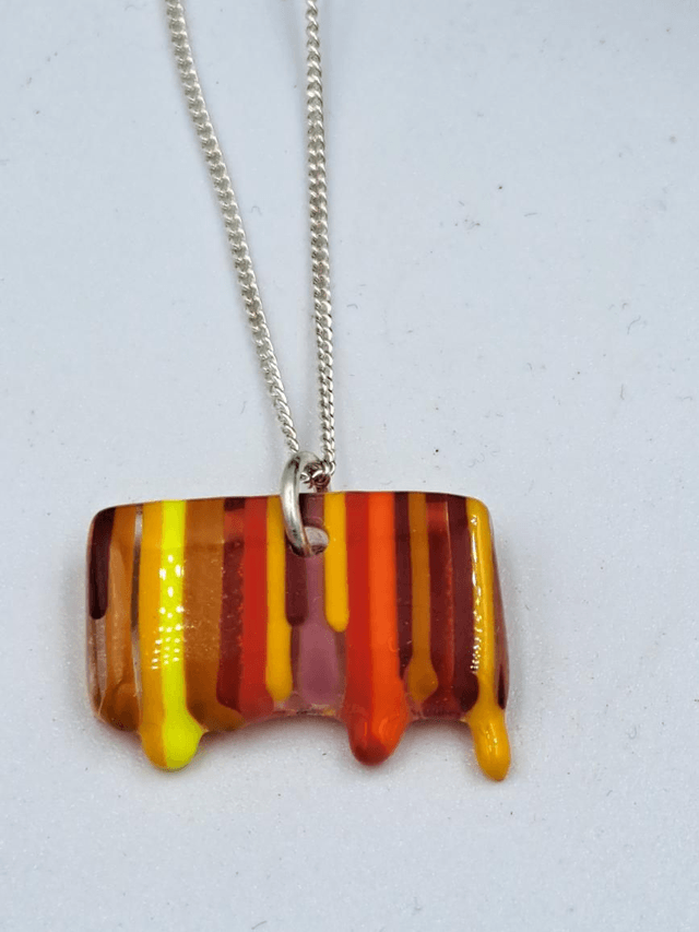 Dripping Paint Pendant 