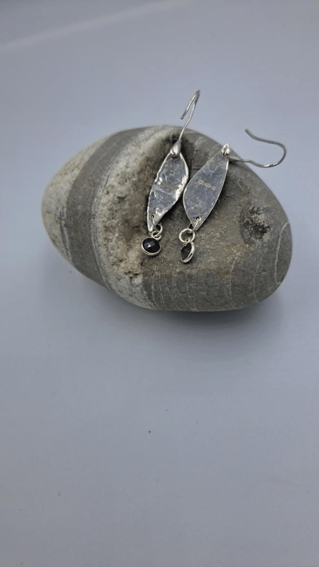 Amythest drop earrings 