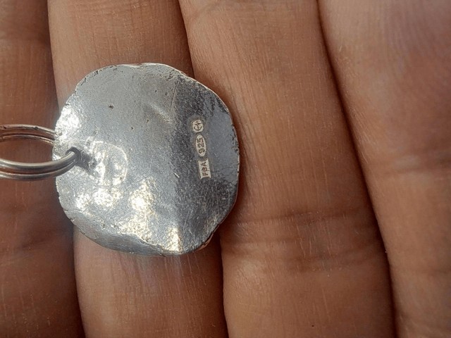 Circular Silver Pendant 
