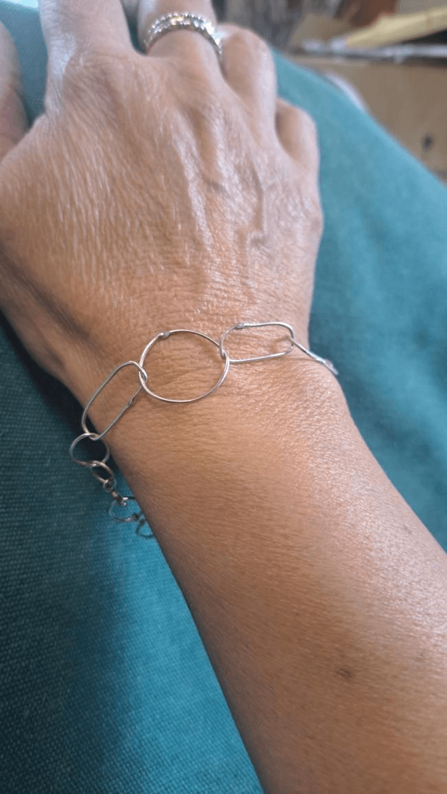 Silver chain bracelet 