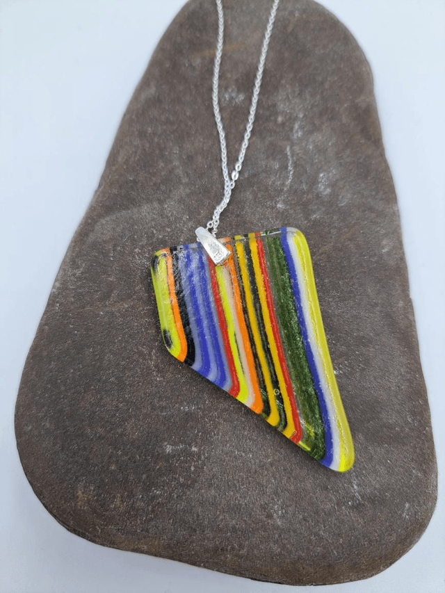Asymmetric Stringer Strip Pendant 
