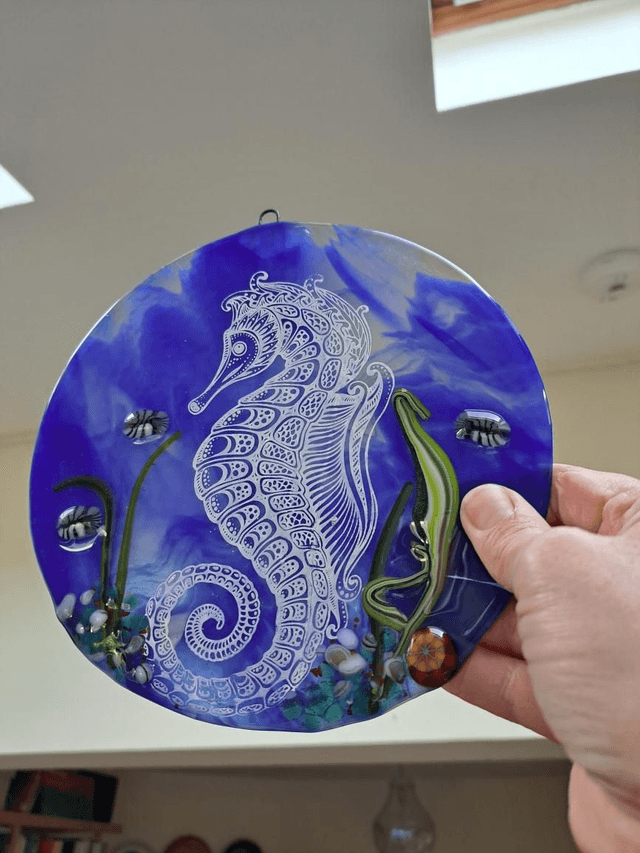 Enamelled Seahorse *Dark Blue 