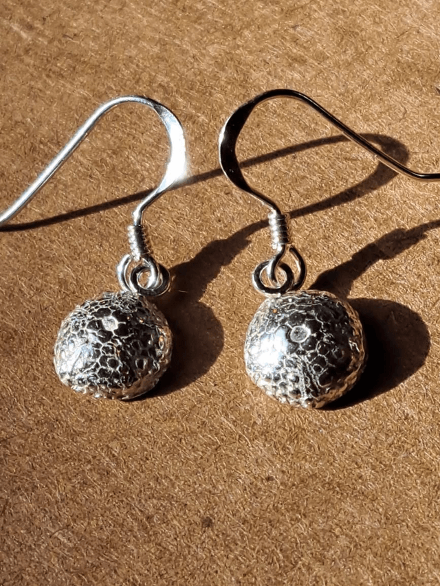 Sea urchins drop earrings 