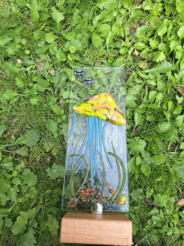 Jellyfish in  stand