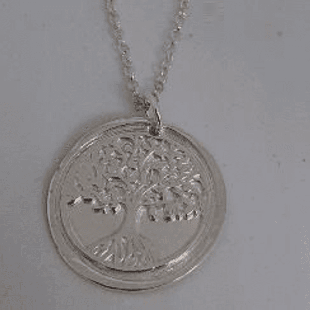 silver tree pendant