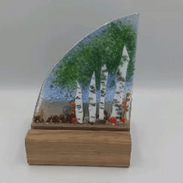 Silver birch forest nightlight 