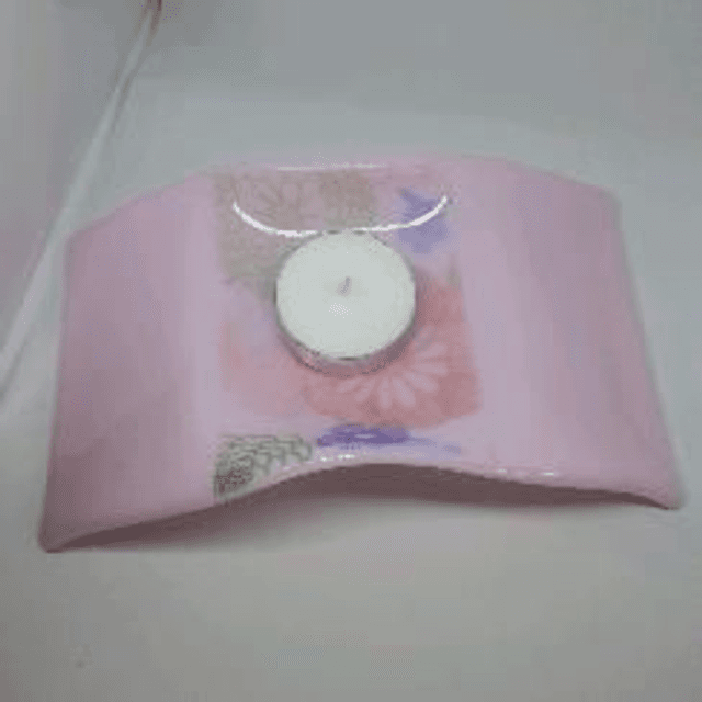 pink floral  nightlight holder