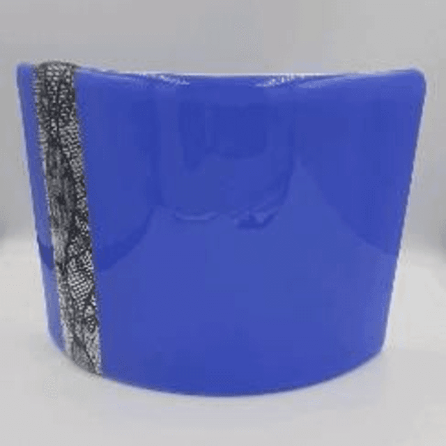 Cobalt blue/lace wave