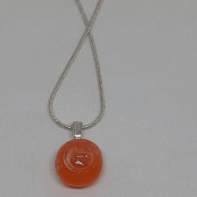 Orange  bubble pendant 