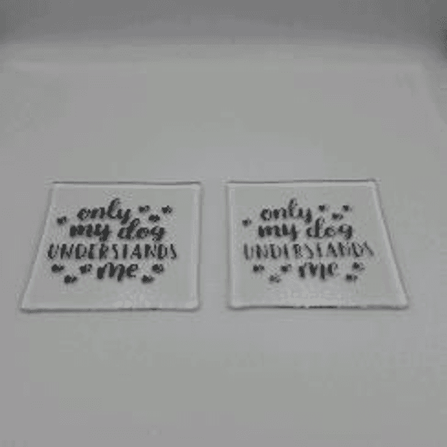 Dog logo coasters 